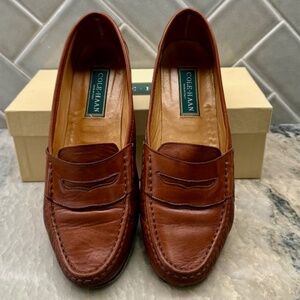 Cole Haan Womens Vintage Leather Penny Loafers 9.5